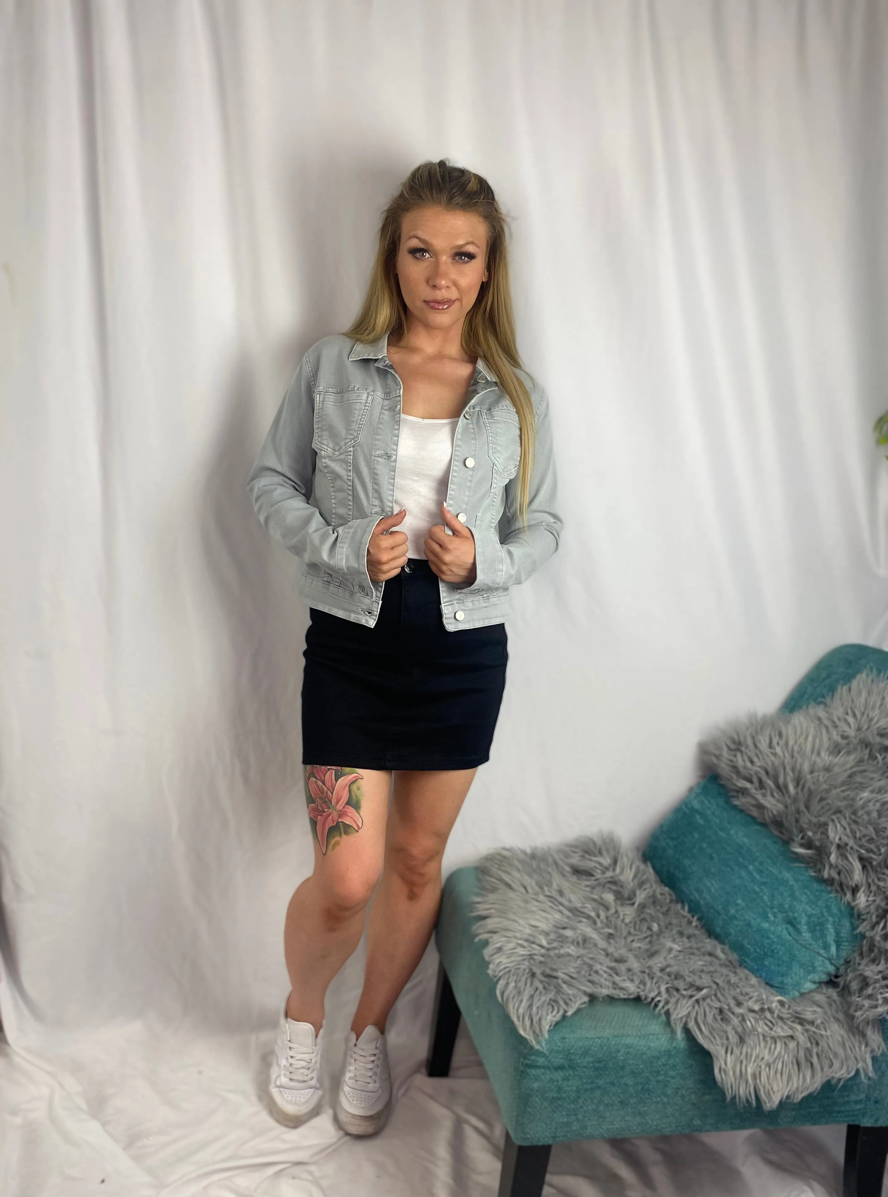 💙 REVERSIBLE Jackets - Camo/Light Blue & Floral Dark Garden/Dark Denim