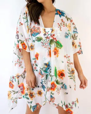 Ardella Cover Up Kimono In Multi | Multi