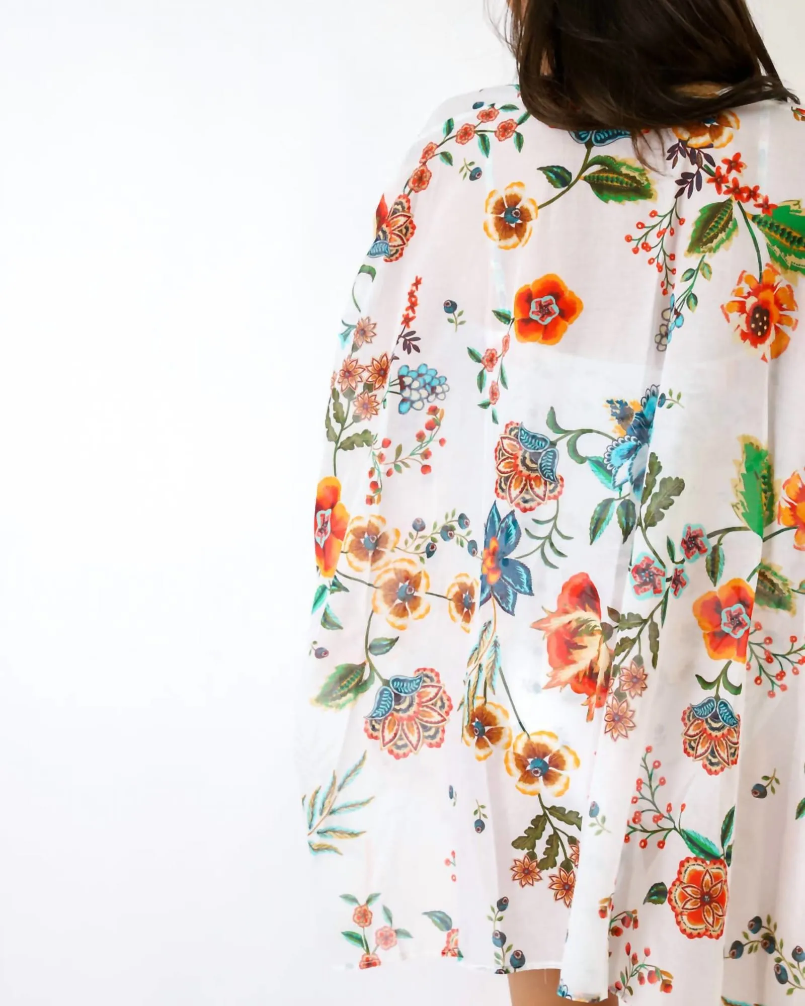 Ardella Cover Up Kimono In Multi | Multi