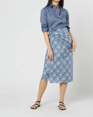 Ashley Pareo Skirt In Blue Picot Liberty | Blue Picot Liberty