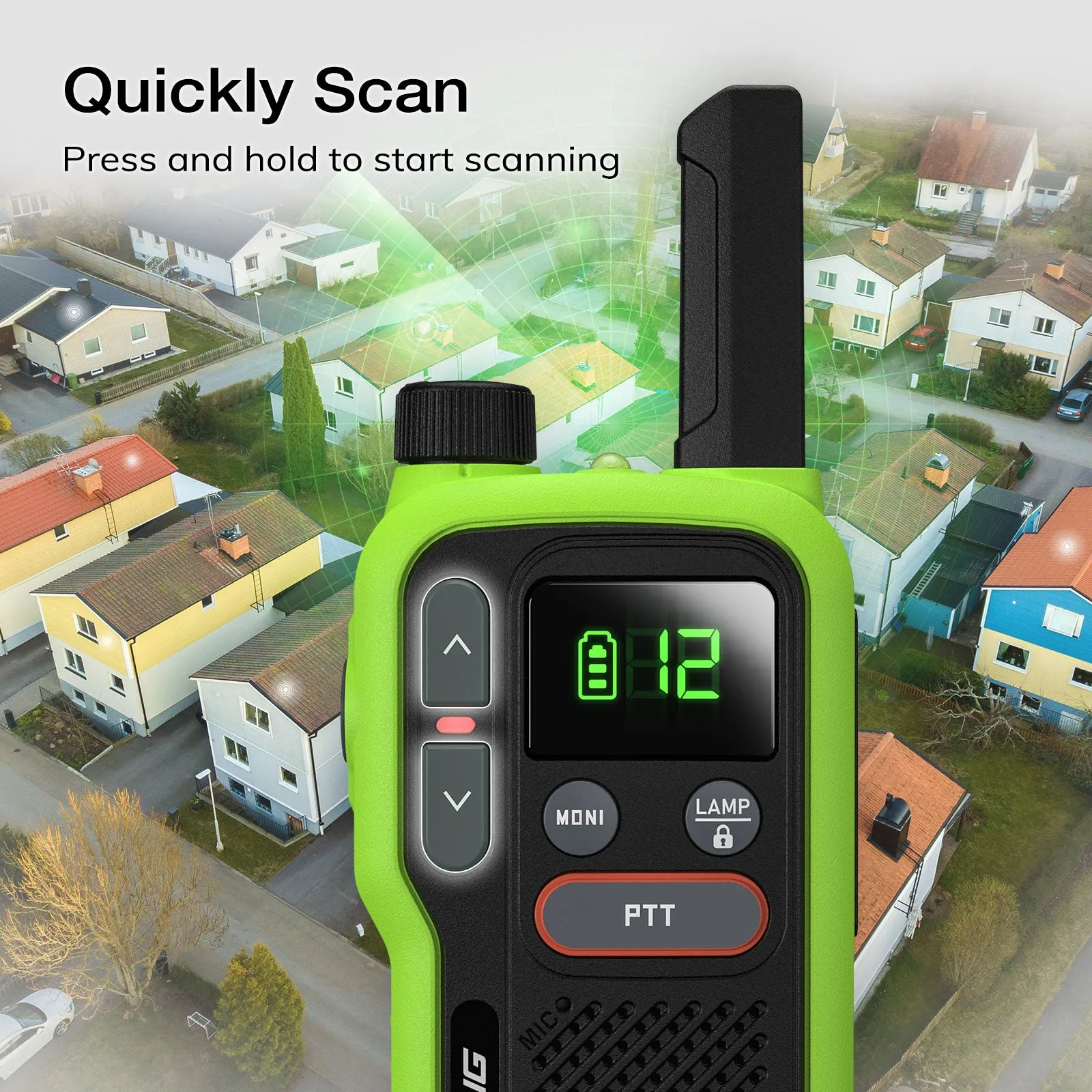 Baofeng GT-18 FRS/PMR Radio | License-free | USB Charging | Dual PTT | VOX | Flashlight
