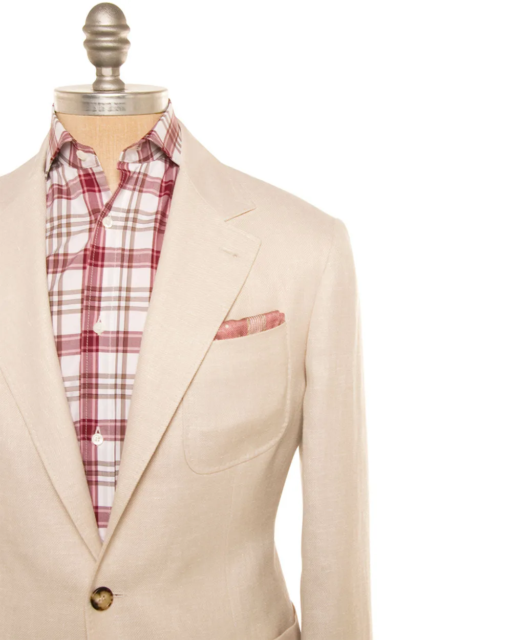 Beige Linen Blend Sportcoat