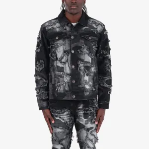 BLACK FRAY CAMO DENIM JACKET