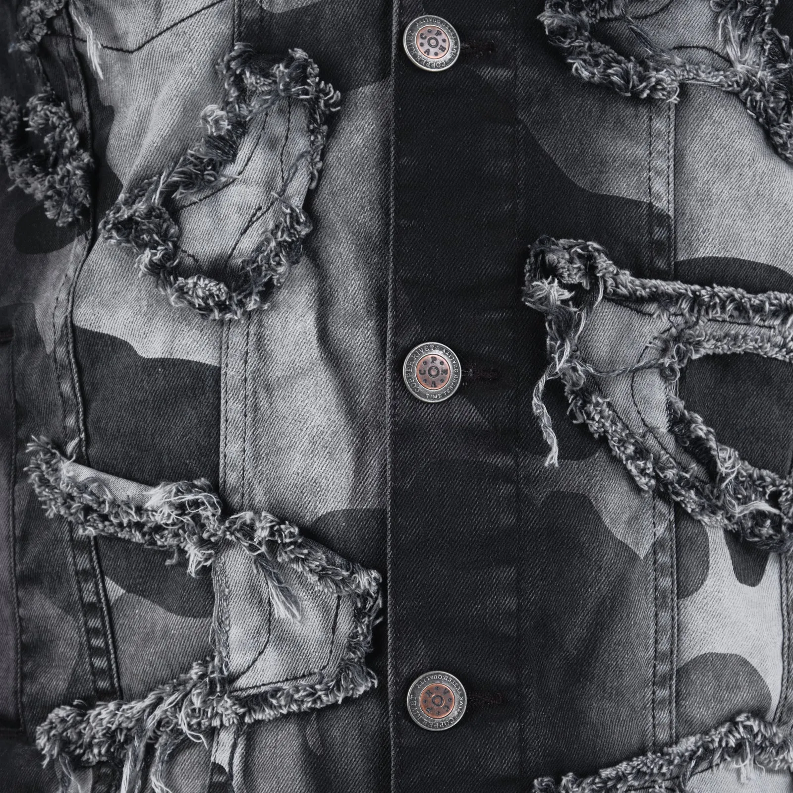 BLACK FRAY CAMO DENIM JACKET