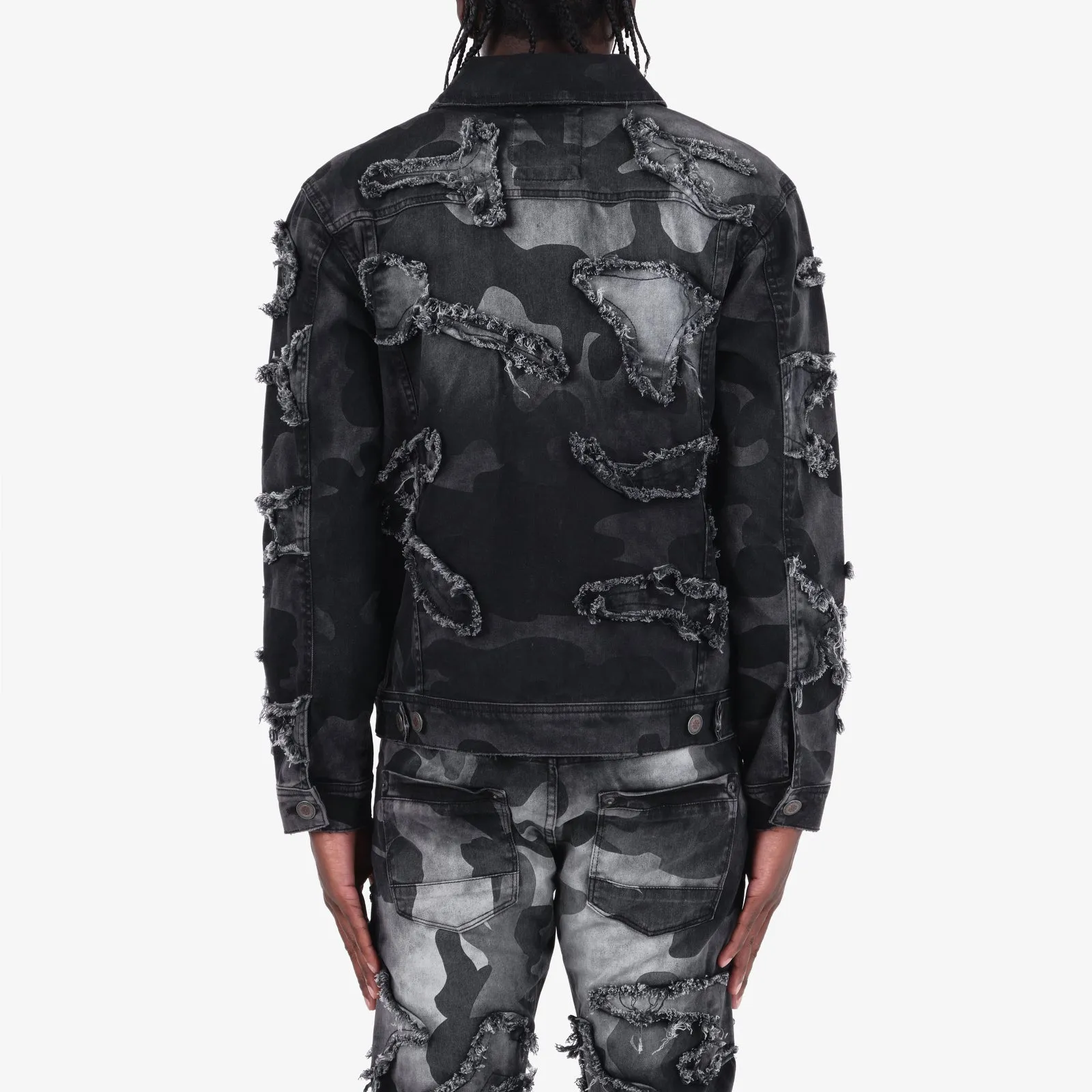 BLACK FRAY CAMO DENIM JACKET