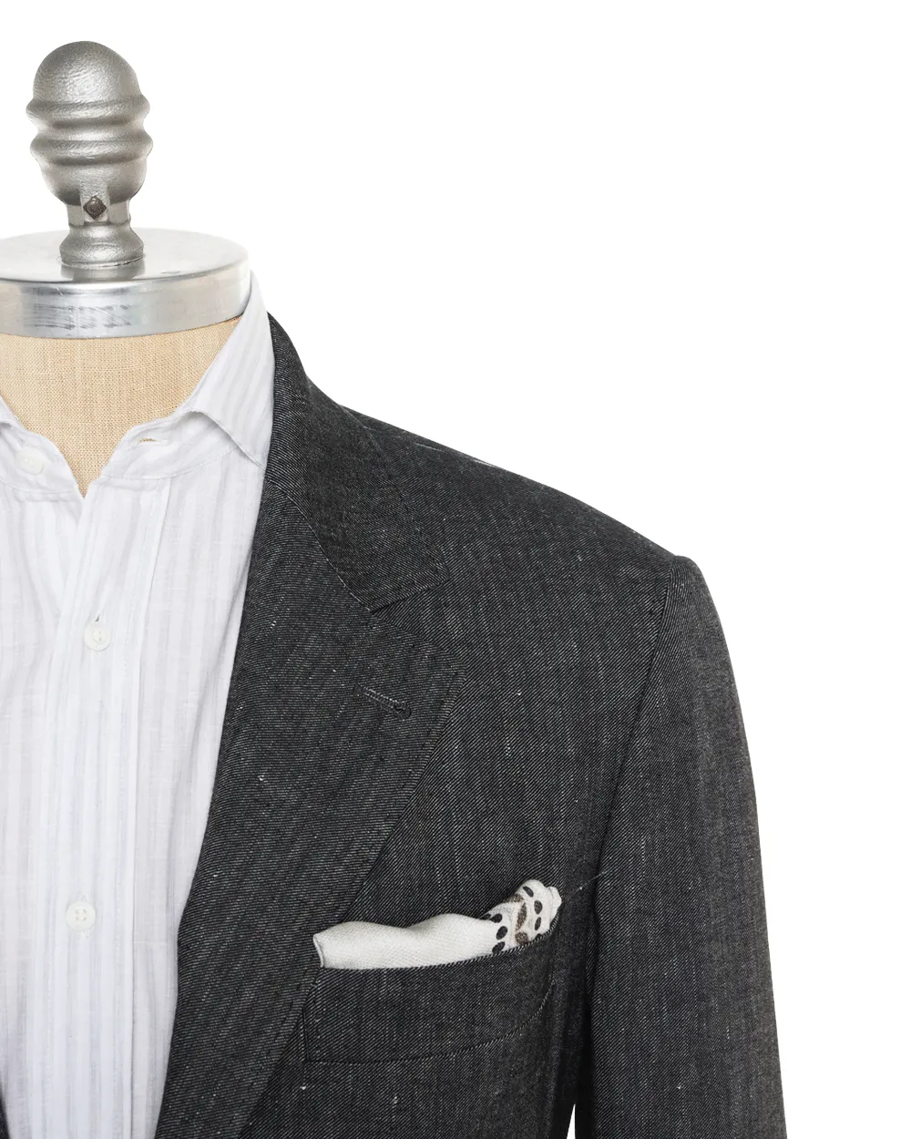 Black Linen Blend Sportcoat