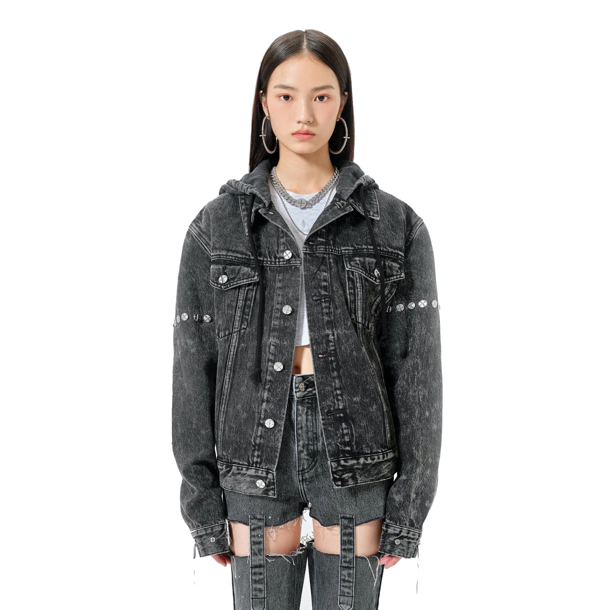 Black Stray Denim Jacket
