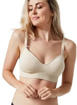 BLANQI Body Cooling Maternity & Nursing Bra - Bone