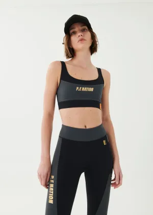 BLAST SPORTS BRA IN DARK GREY
