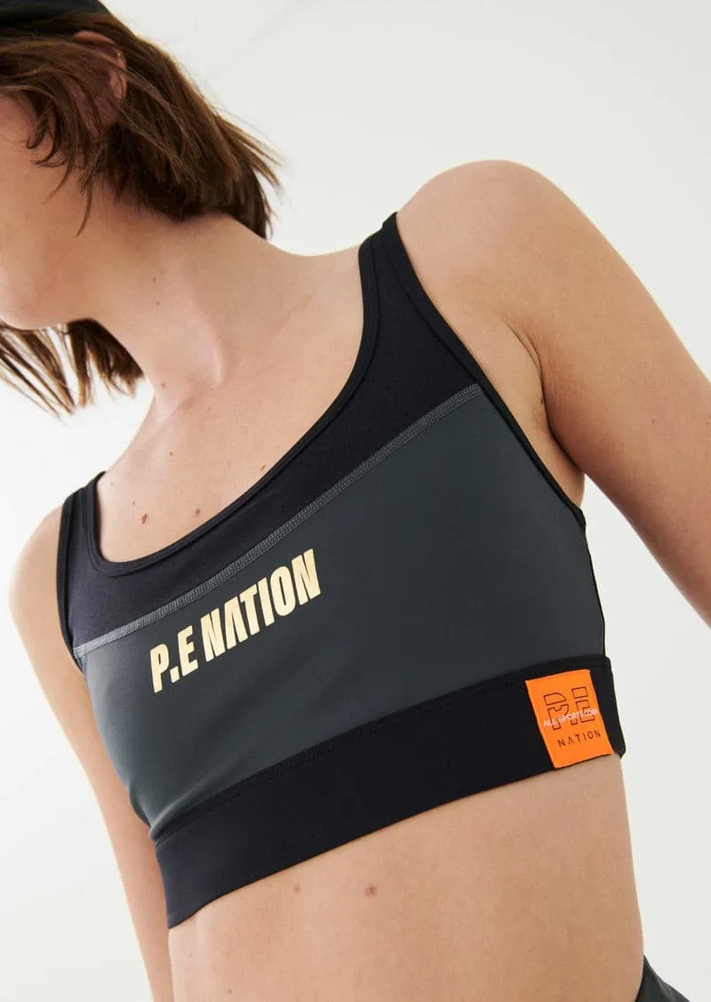 BLAST SPORTS BRA IN DARK GREY