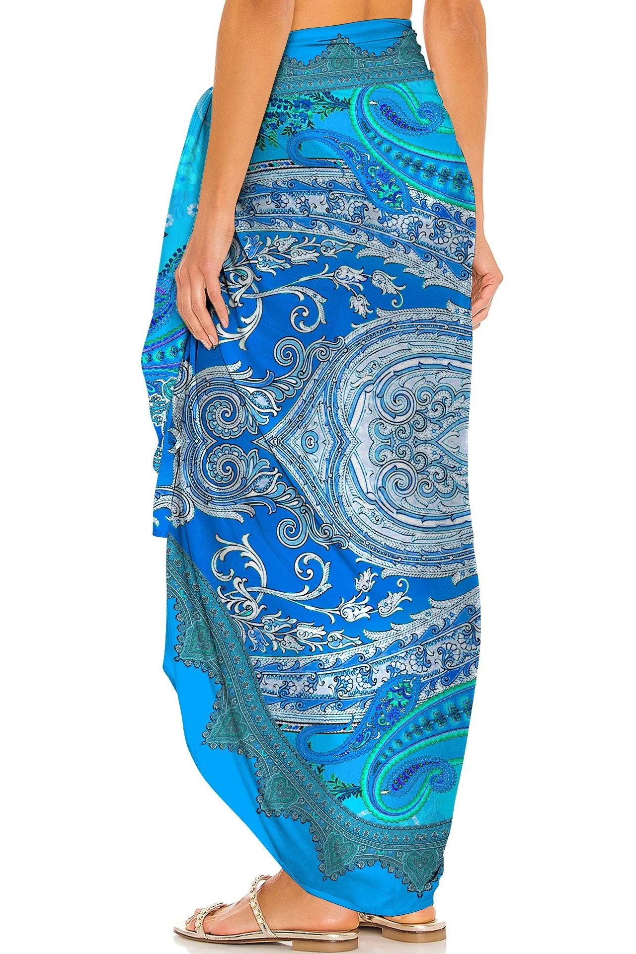 Blue Maxi Sarong Dress
