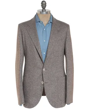 Brown Wool Blend Woven Sportcoat