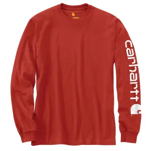 Carhartt Men's Chili Signature Sleeve Logo Long Sleeve T-Shirt