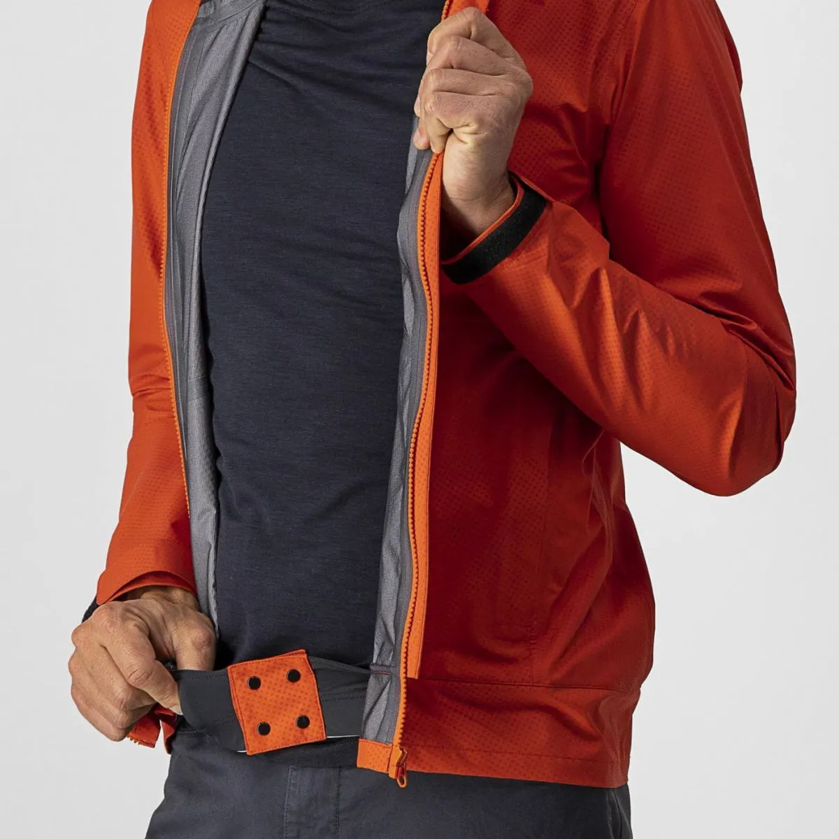 Castelli Mens Commuter Reflex Cycling Jacket - Fiery Red