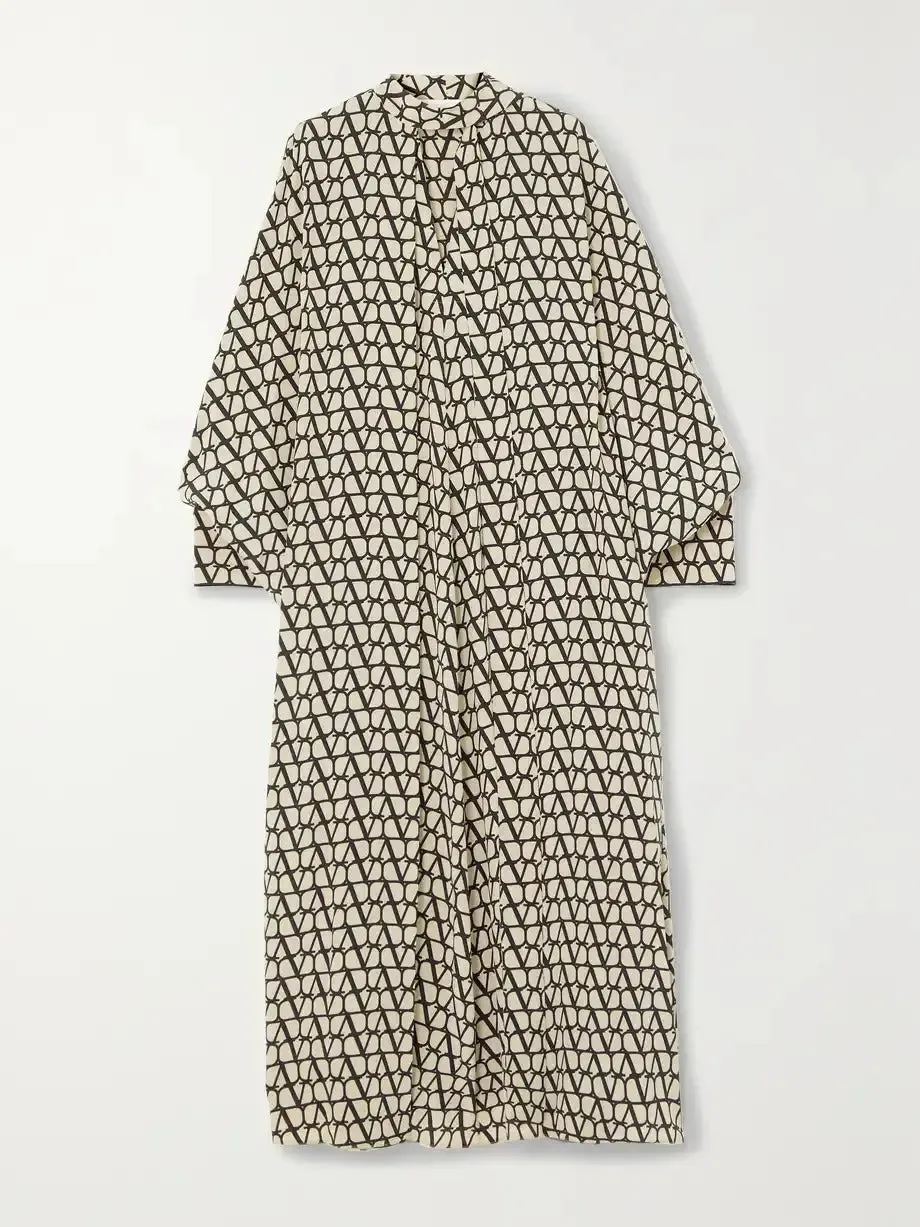 Casual Black Bohemian style Kaftan Dress