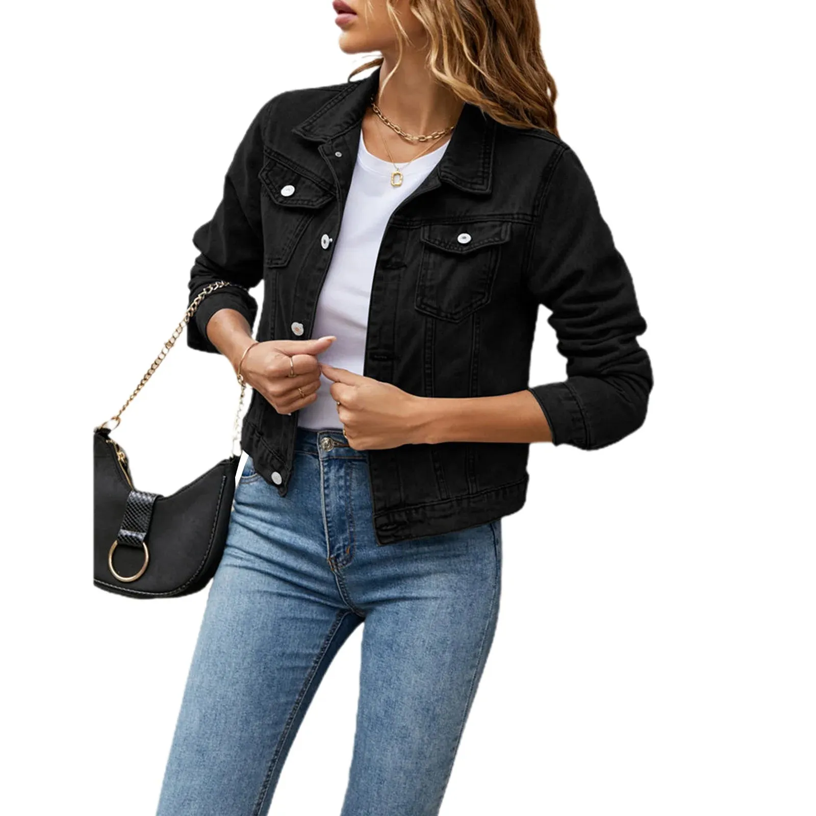 Chic Slim Fit Denim Jacket