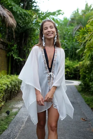 Ciana White Women's Beach Kaftan