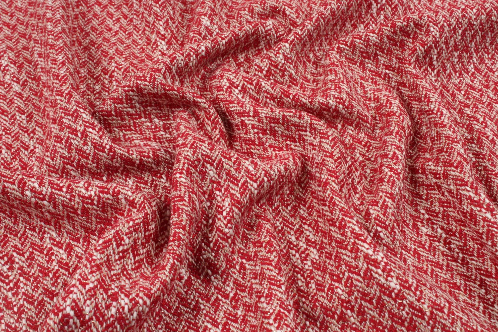 Cotton Blend Tweed Slubbed with Lurex