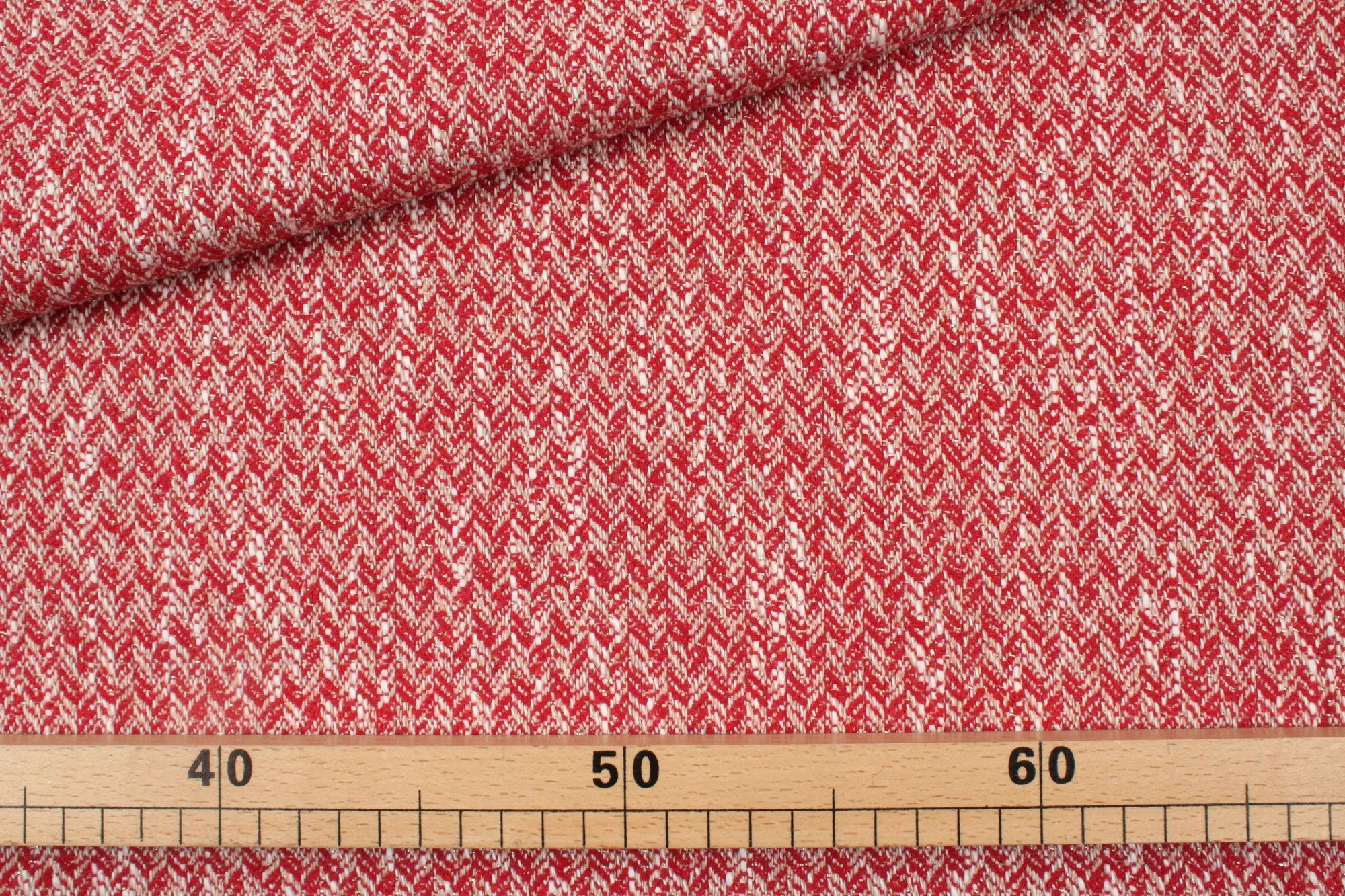 Cotton Blend Tweed Slubbed with Lurex