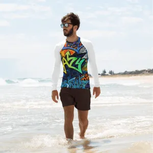 Crazy Graffiti Men's Rash Guard
