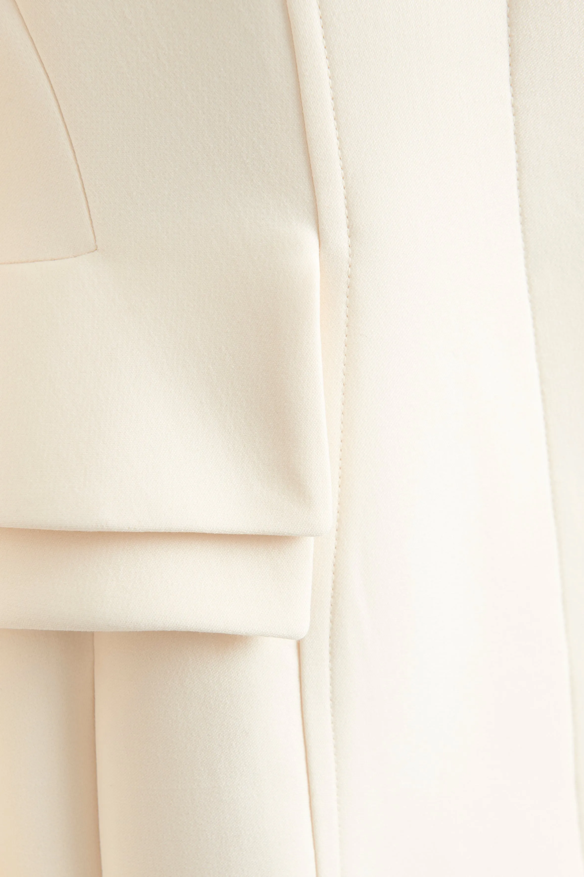 Cream Wool Blend Preowned Blazer