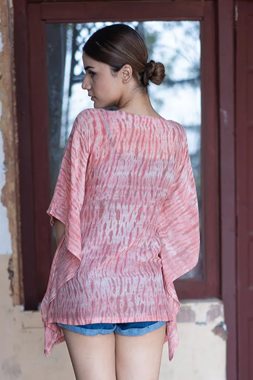 Creative Bee 'MELODY' Natural Dyed Shibori Cotton x Silk Kaftan