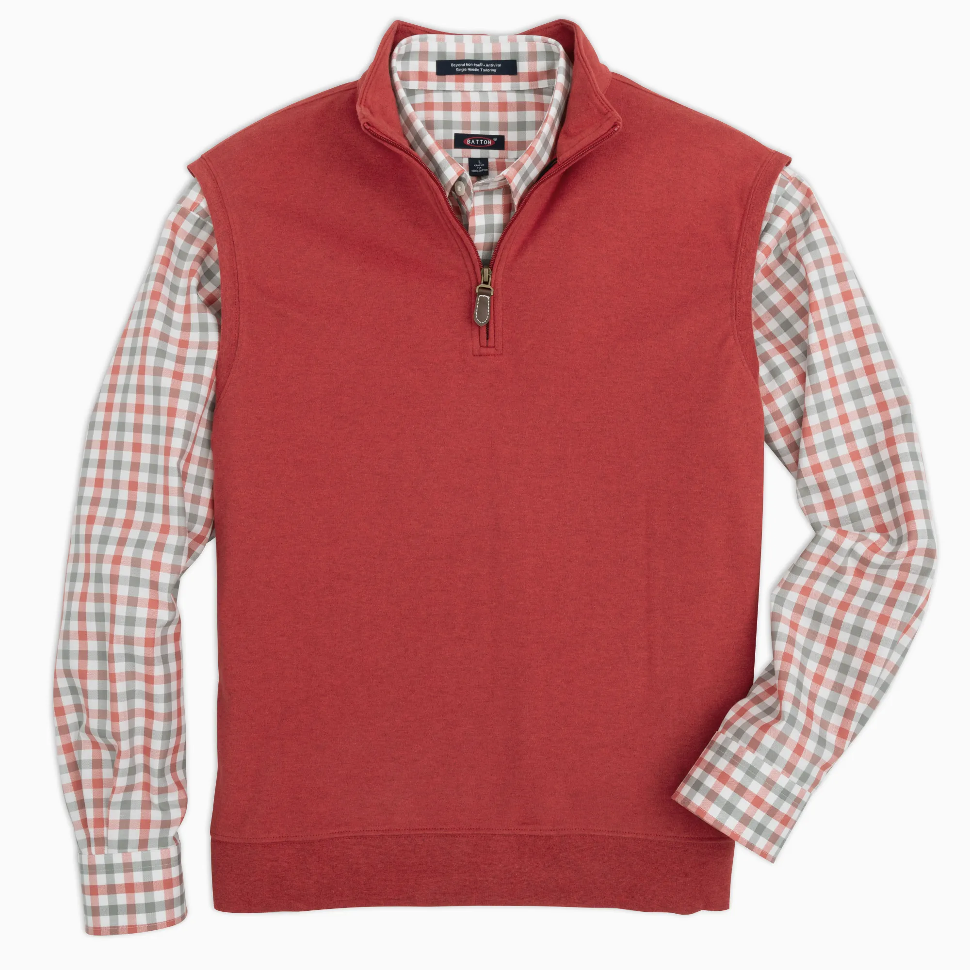 Crimson Men's Performance Quarter-Zip Vest (Paulo)