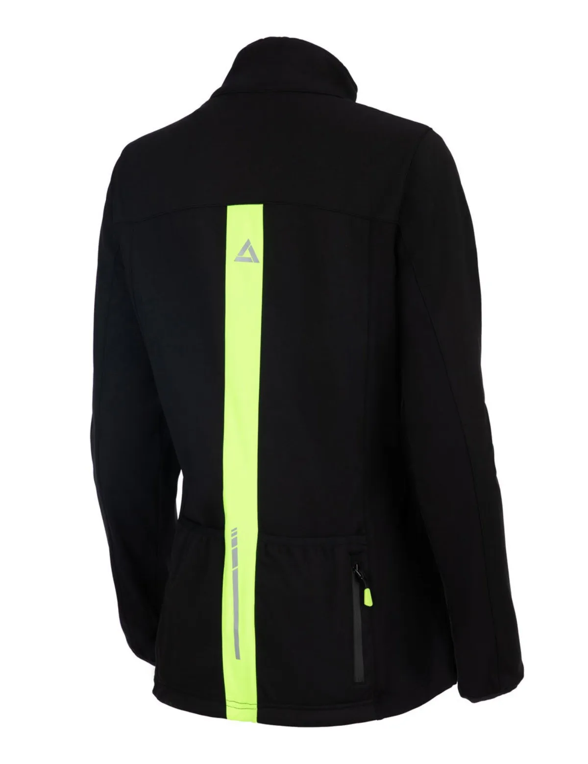 Damen Winter Thermo Softshell Fahrradjacke Pro Line II Schwarz-Neon