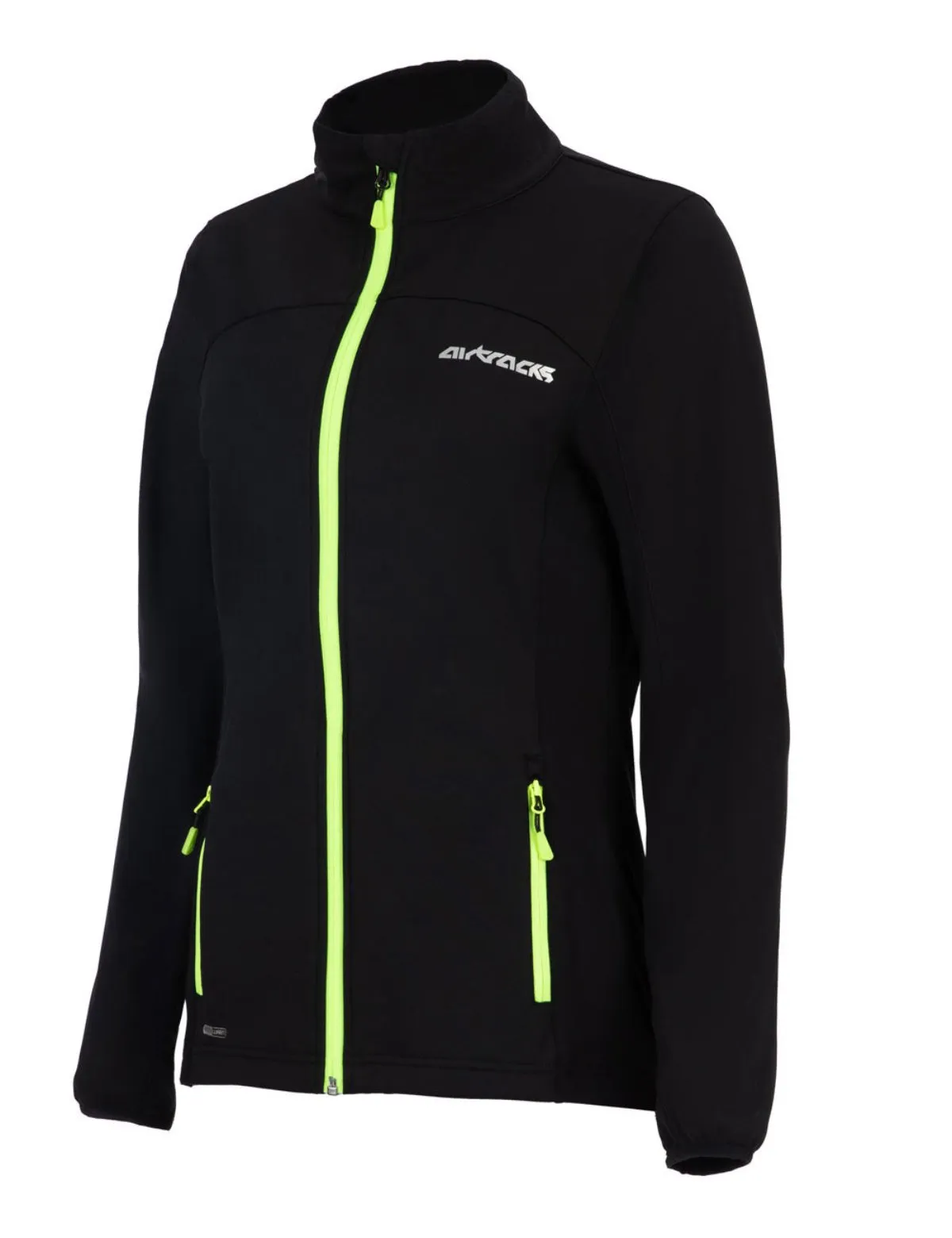 Damen Winter Thermo Softshell Fahrradjacke Pro Line II Schwarz-Neon