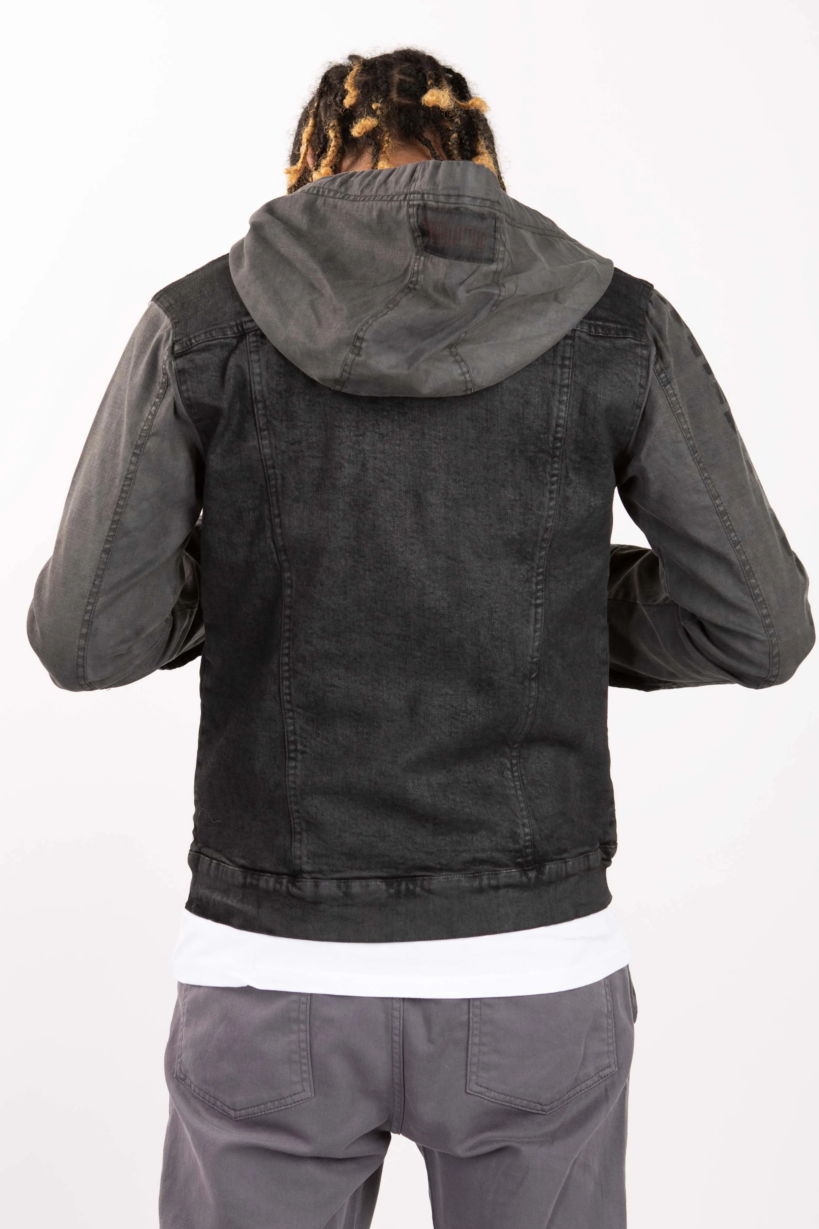 Denim Hooded Jacket - Waxed
