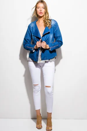 DENIM QUILTED JACKET