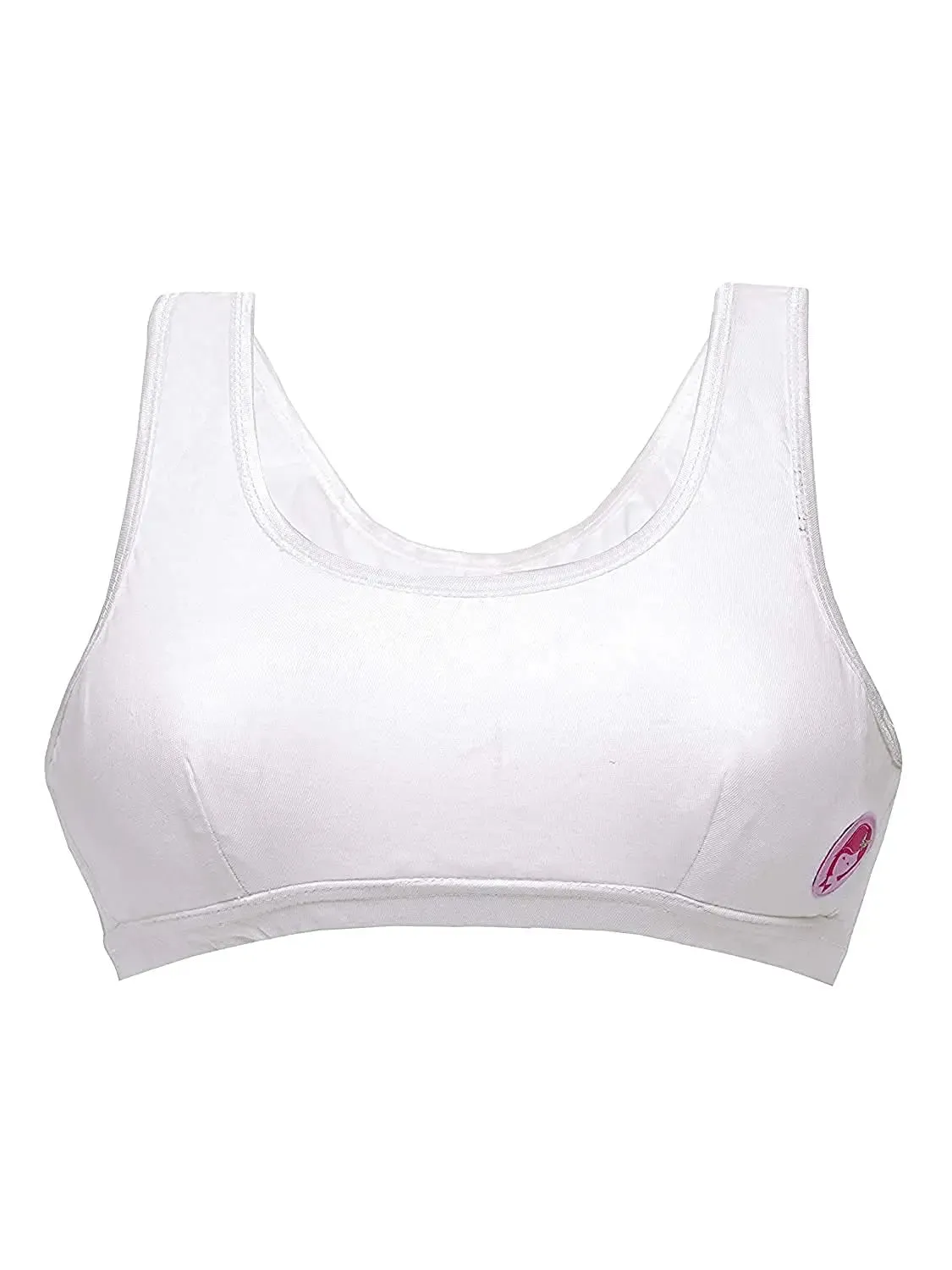 Double-Layer Broad Strap Cotton Yoga Bra | Non-Padded Bra for Young Women | Kitty Print & Solid Bra