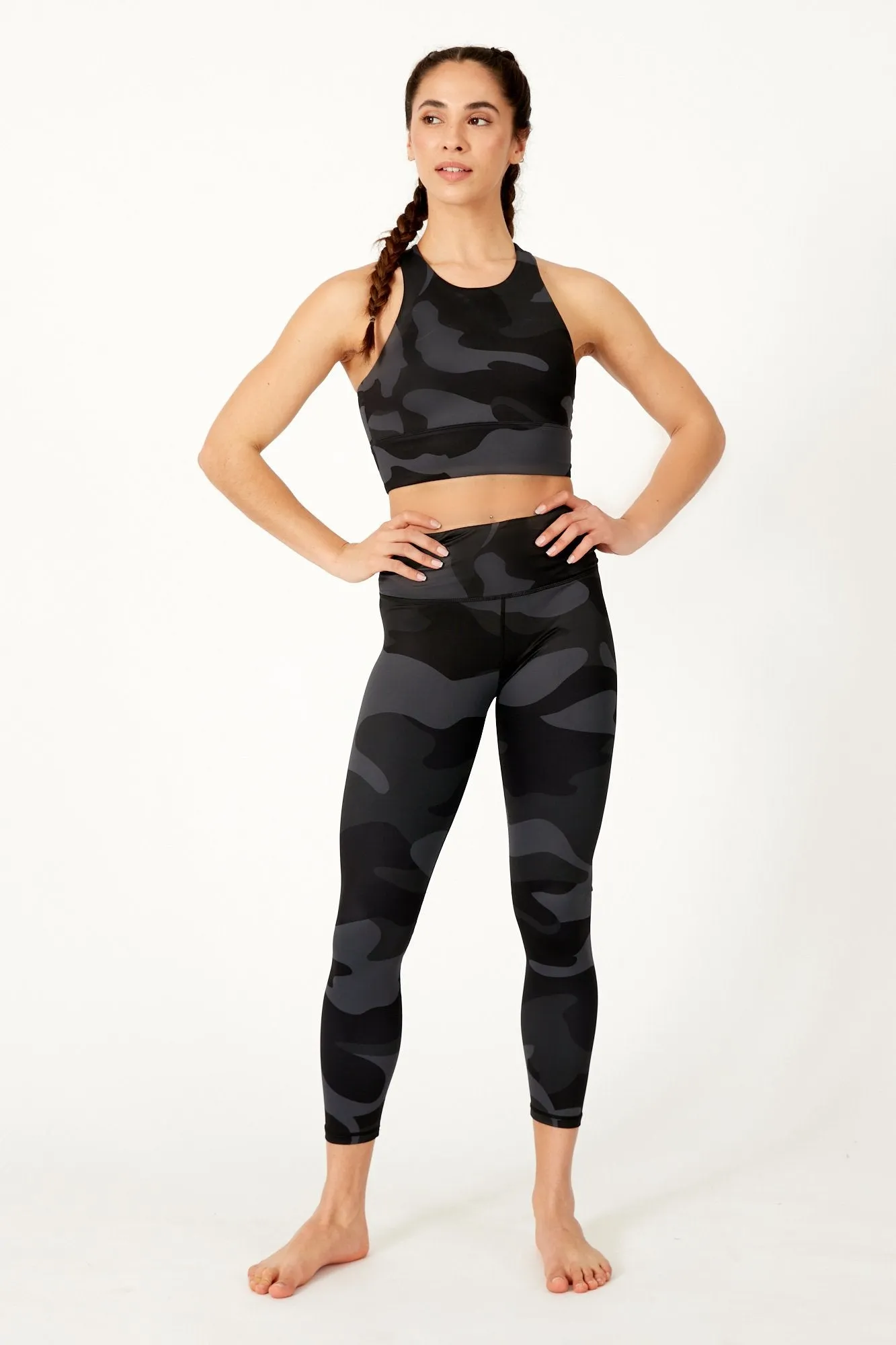 Ebony Camo Crop Bra