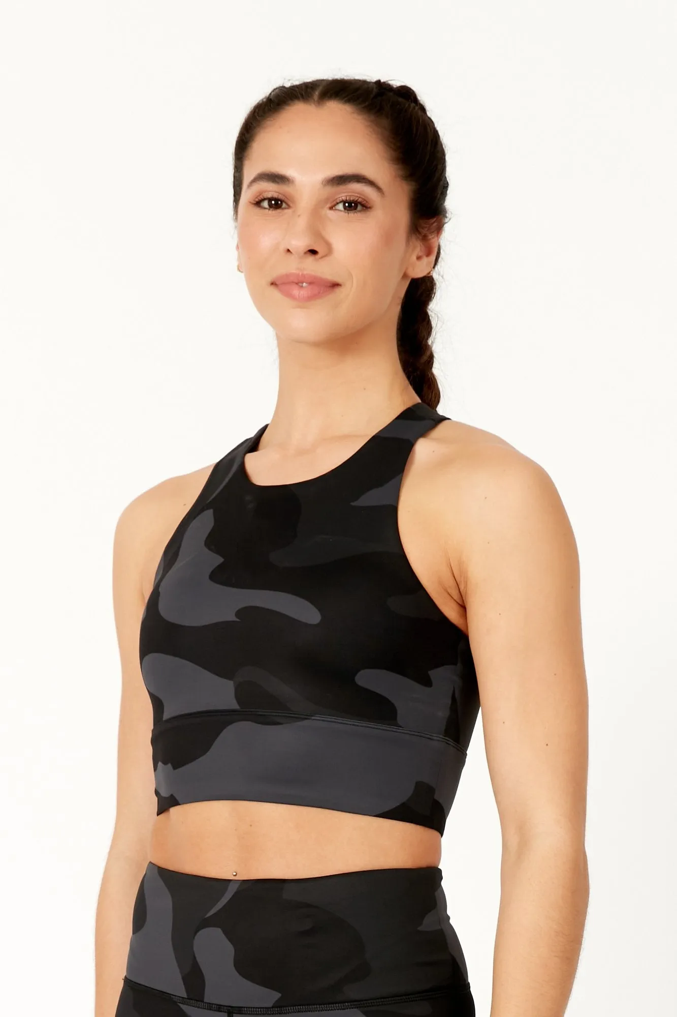 Ebony Camo Crop Bra