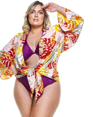 Elbow Sleeve Shirt In Marrocos Print | Morocco