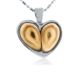 Elk Ivory Heart Pendant
