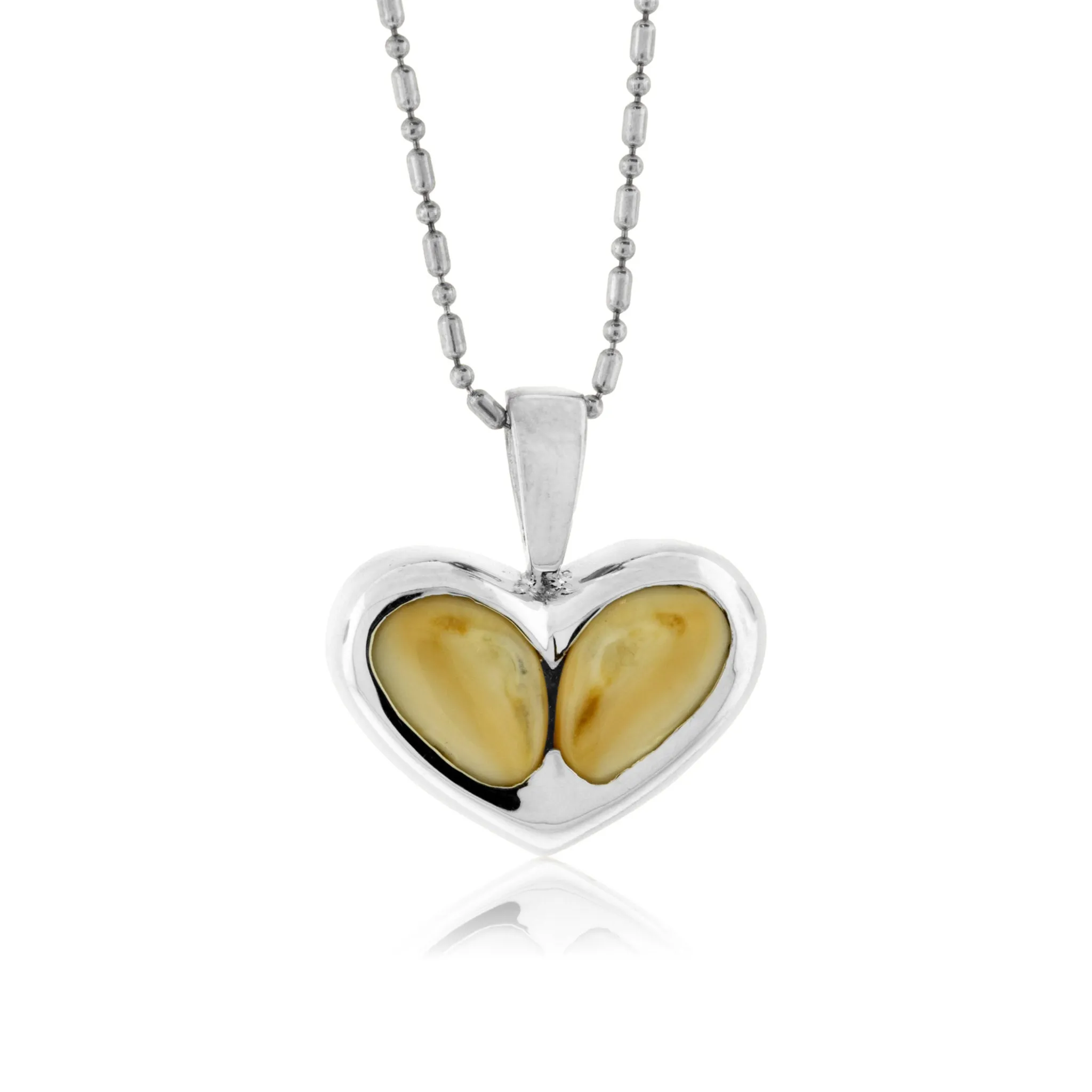 Elk Ivory Heart Pendant