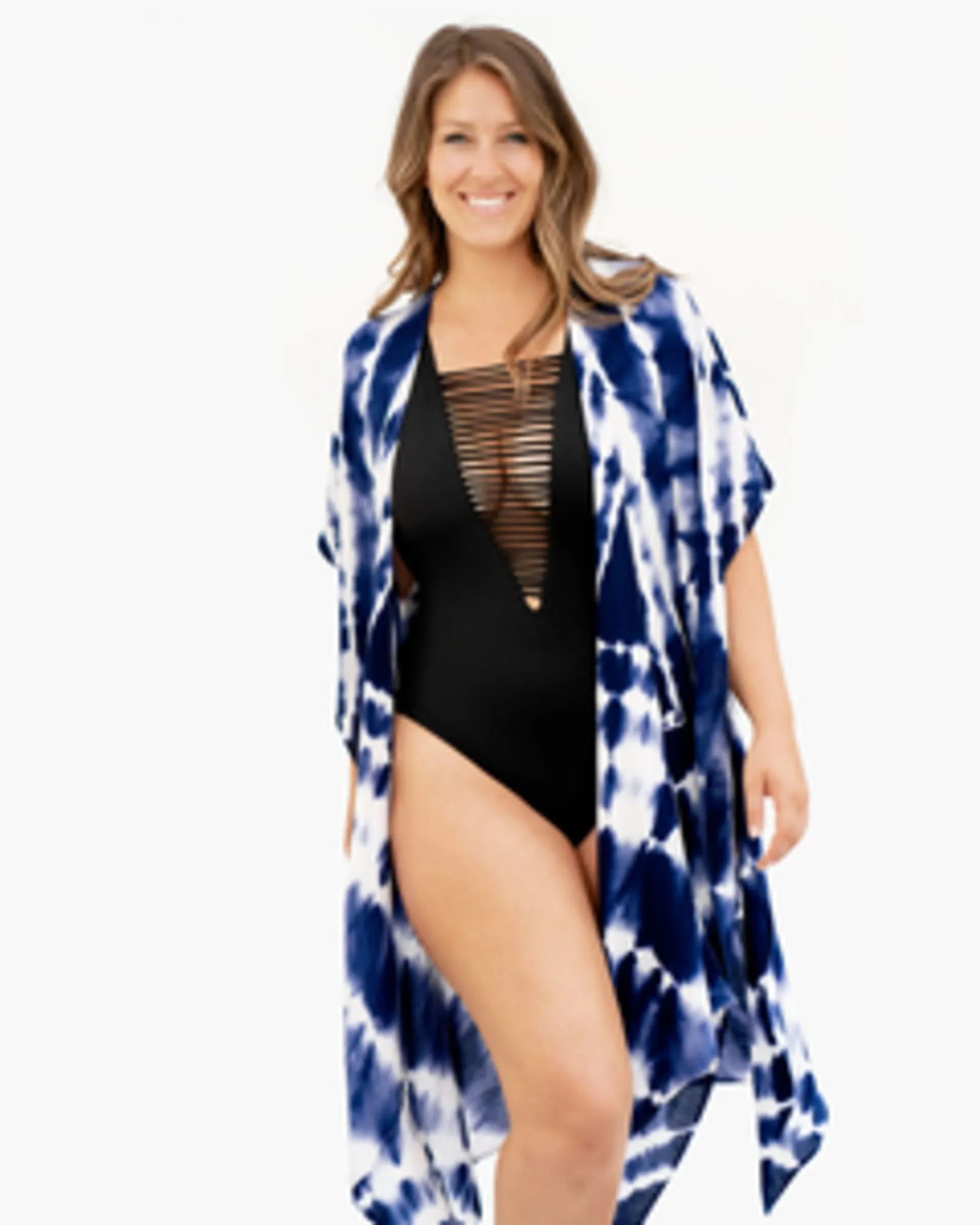 Emily Kimono | Batik Blue