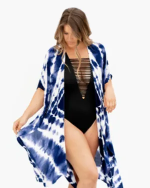 Emily Kimono | Batik Blue