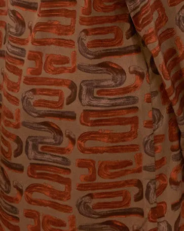 Giada Tribal Print Duster | Brown