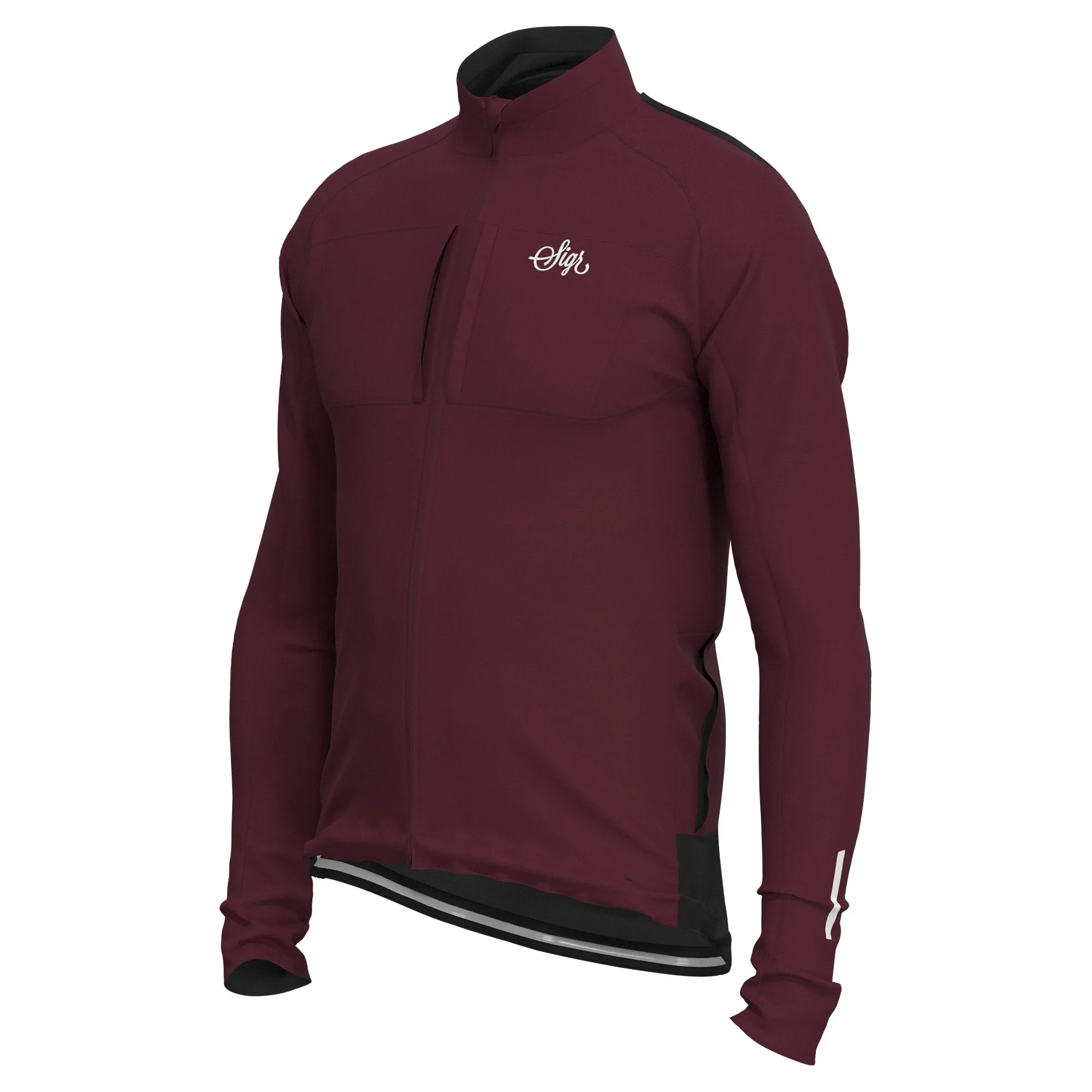 Gotlandsleden Tour Men's Deep Red Merino Softshell Cycling Jacket