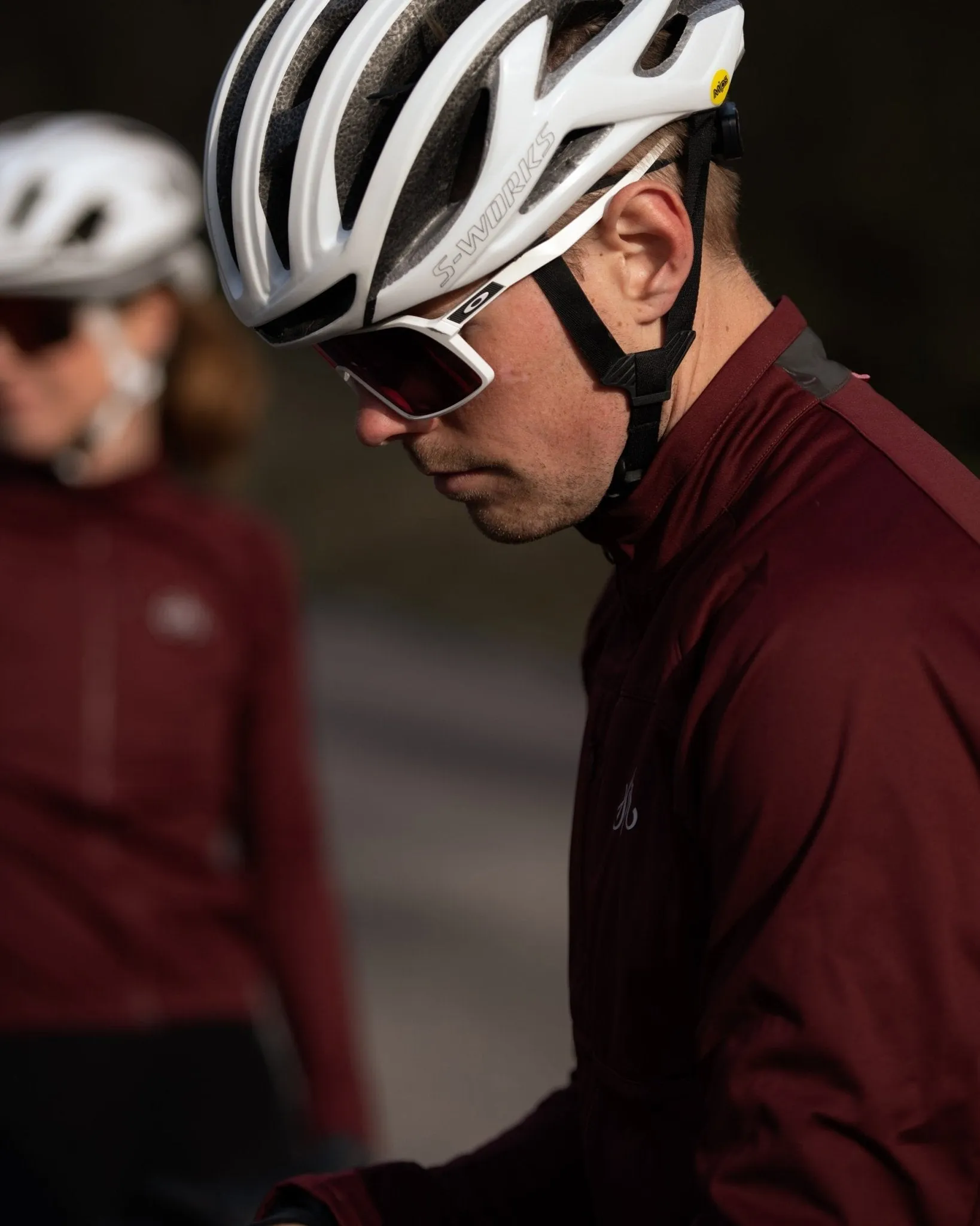 Gotlandsleden Tour Men's Deep Red Merino Softshell Cycling Jacket