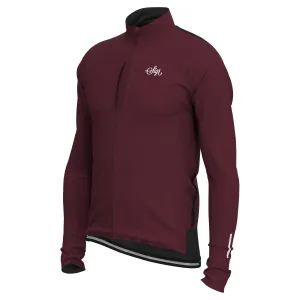 Gotlandsleden Tour Men's Deep Red Merino Softshell Cycling Jacket