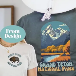 Grand Teton National Park Shirt US National Park | Hiking Shirt | Road Trip |