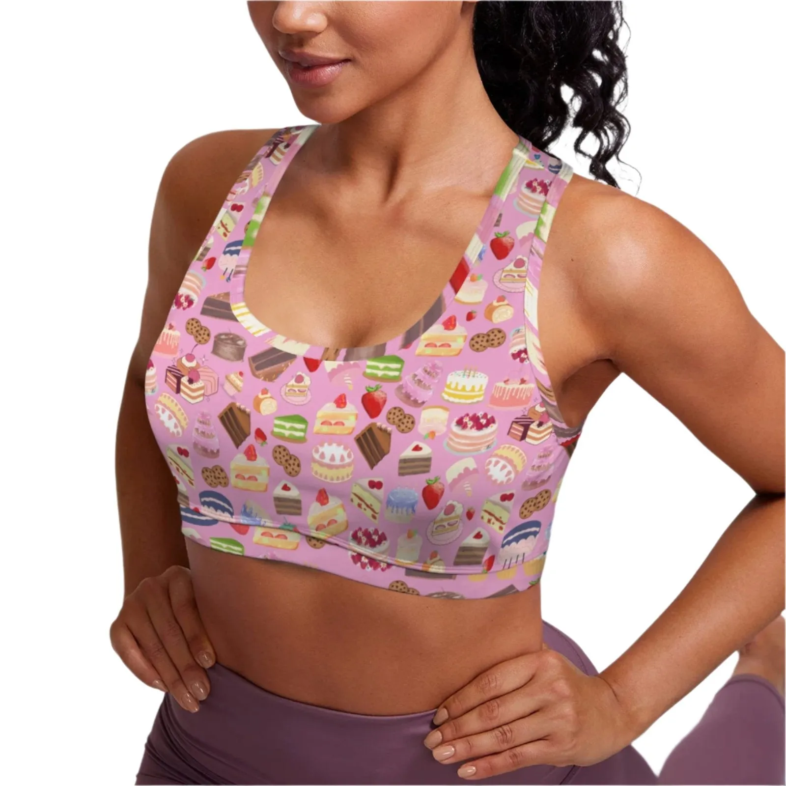 Happy Cake Pink Sports Top up to 5 XL (FWS)
