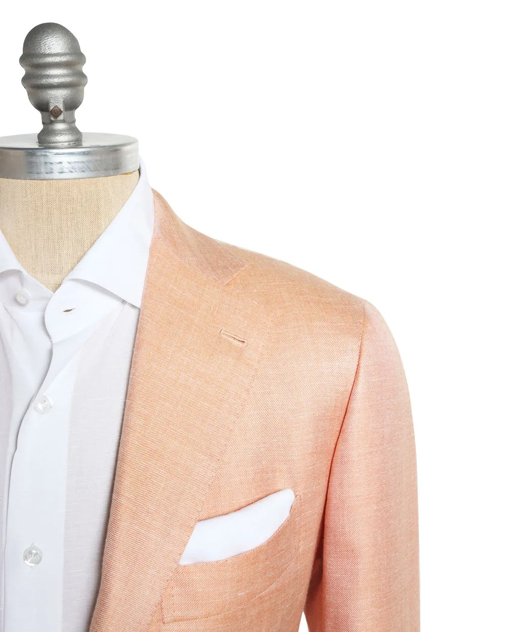 Heathered Sunset Orange Cashmere Blend Sportcoat