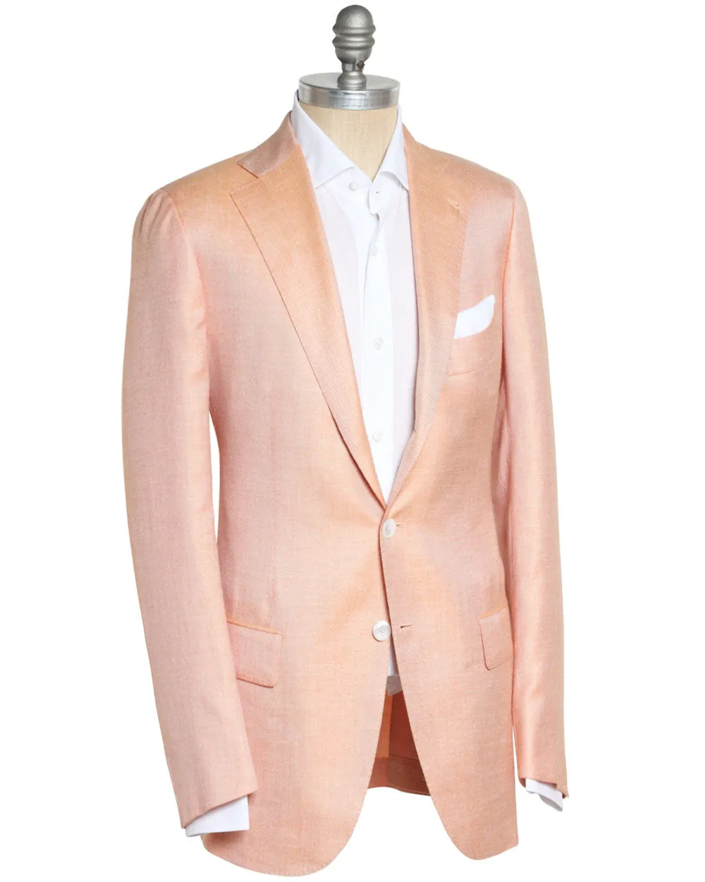 Heathered Sunset Orange Cashmere Blend Sportcoat