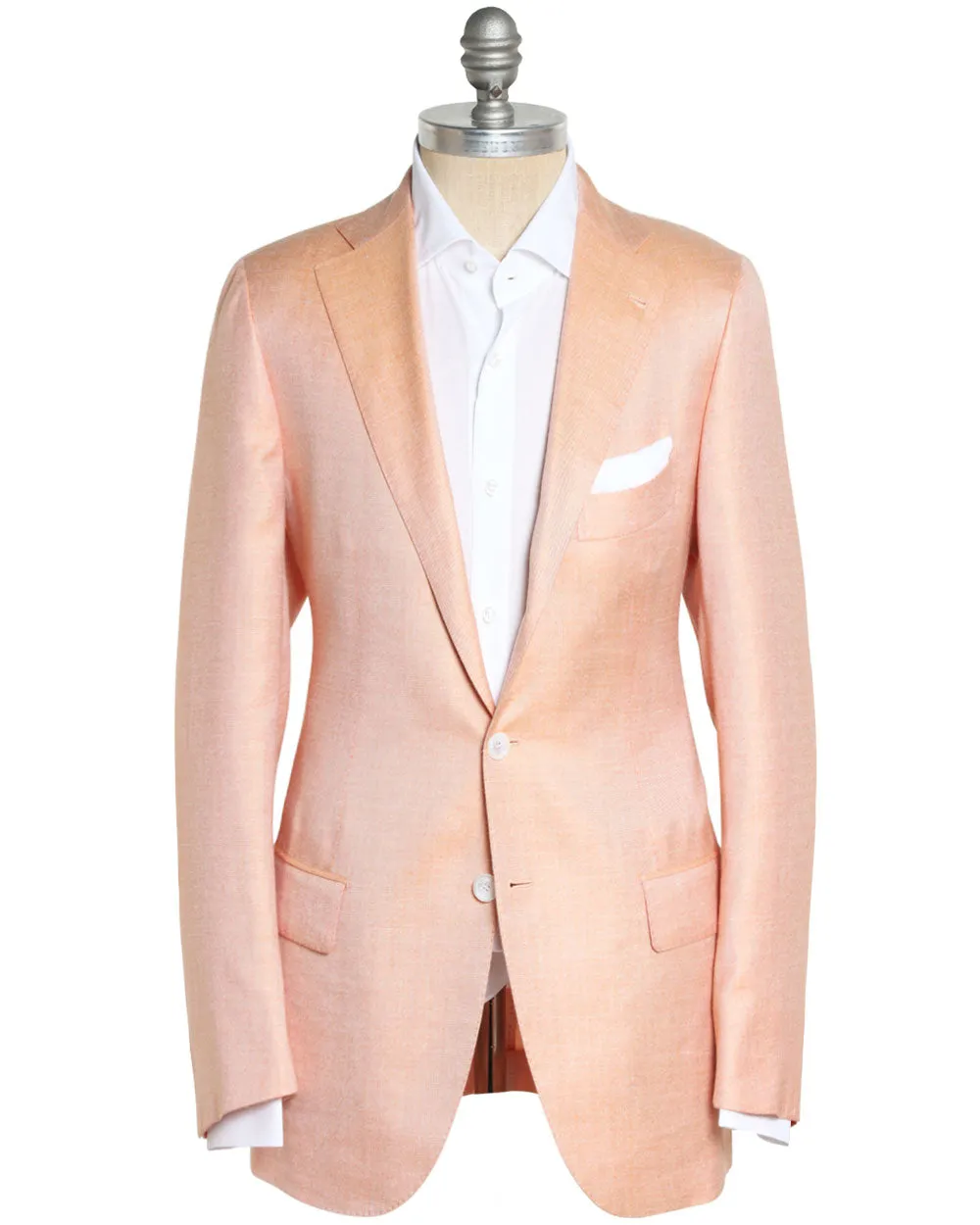 Heathered Sunset Orange Cashmere Blend Sportcoat