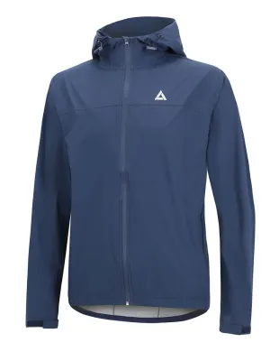 Herren Regenjacke / Fahrradjacke mit Kapuze Pro Line Navy Blau Setprodukt