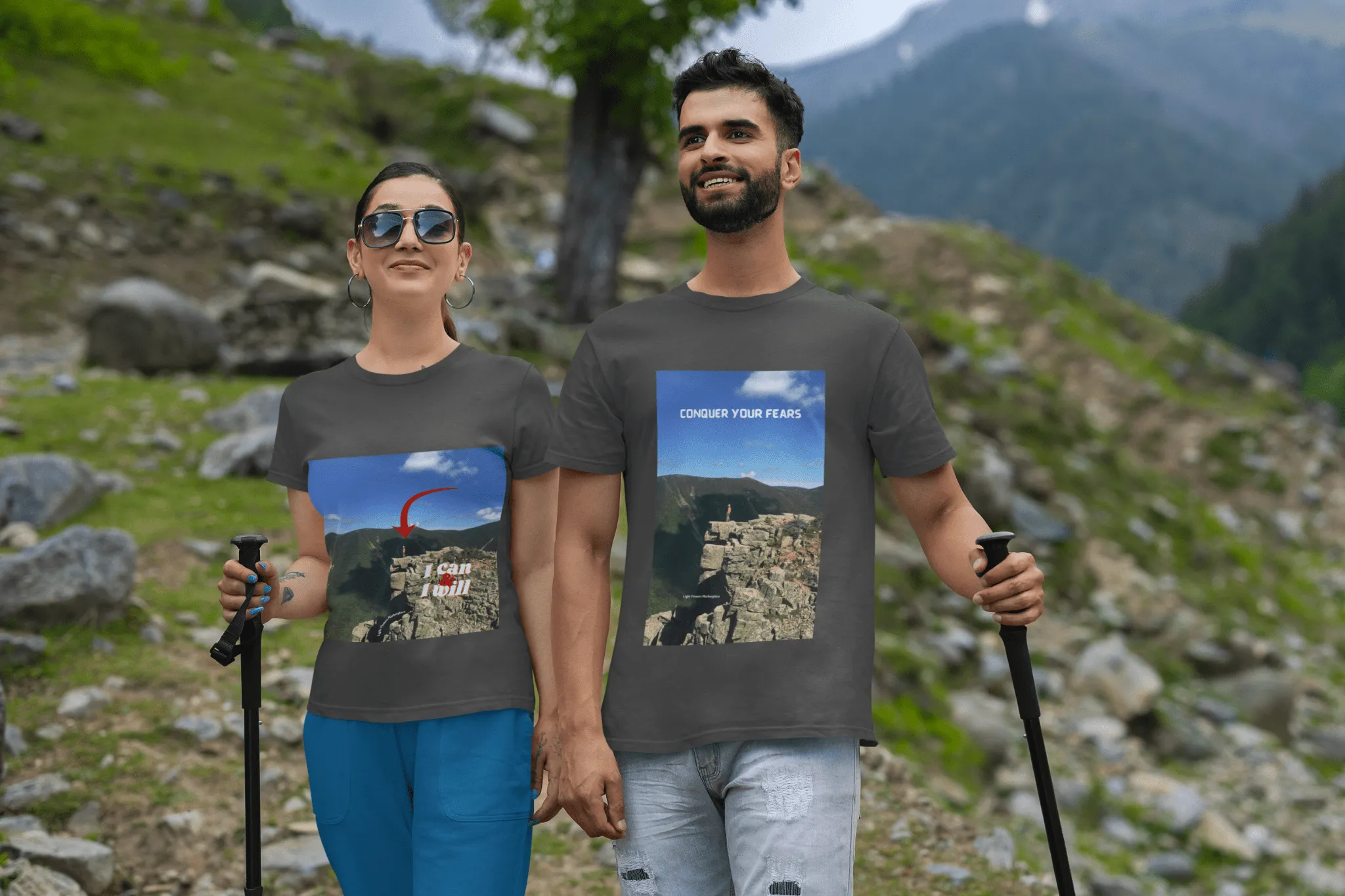 Hiking I Can and I will Unisex T-Shirt